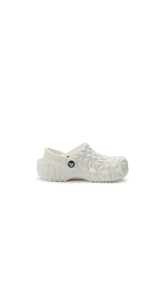 crocs geometric blanc